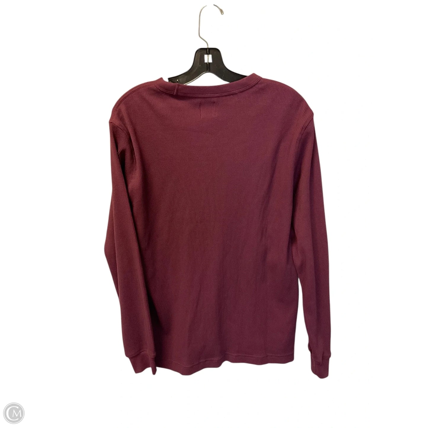 Top Long Sleeve Basic By Gap In Red, Size: S