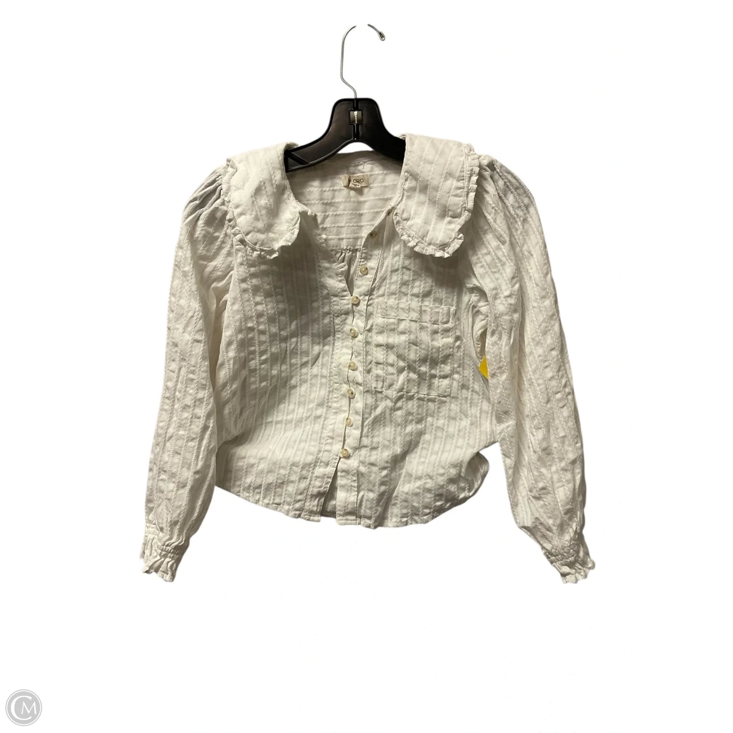 Top Long Sleeve By Pilcro In White, Size: Xs