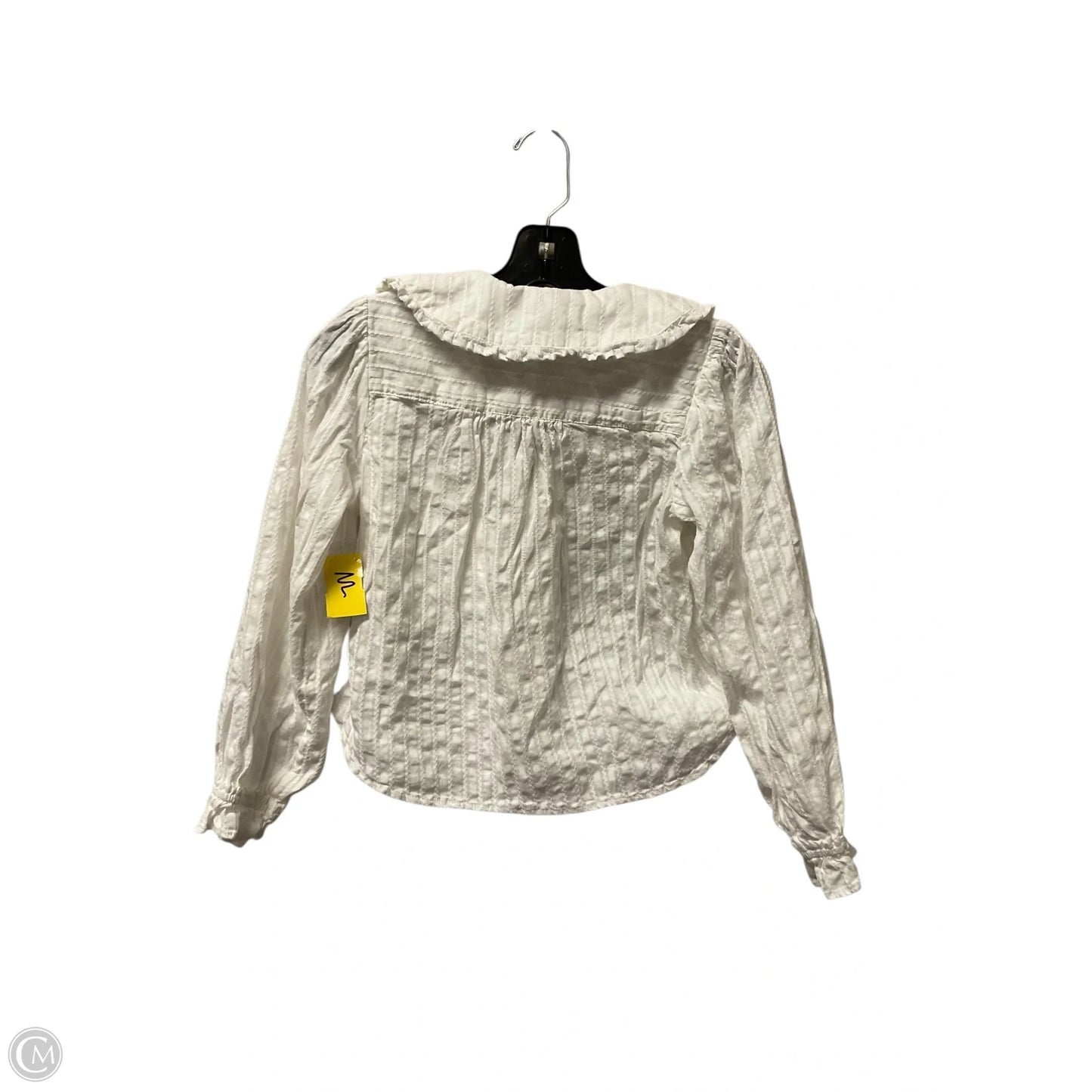 Top Long Sleeve By Pilcro In White, Size: Xs