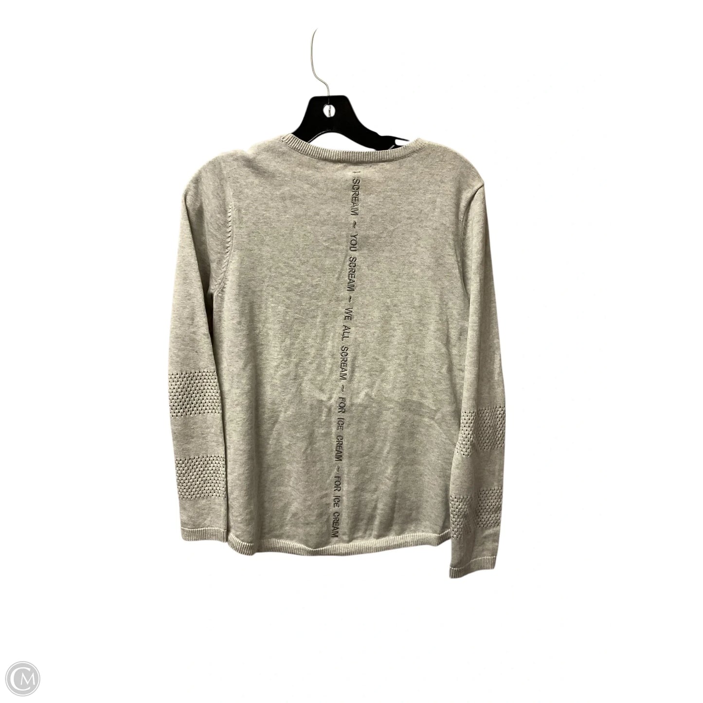 Top Long Sleeve By Cmb In Grey, Size: S