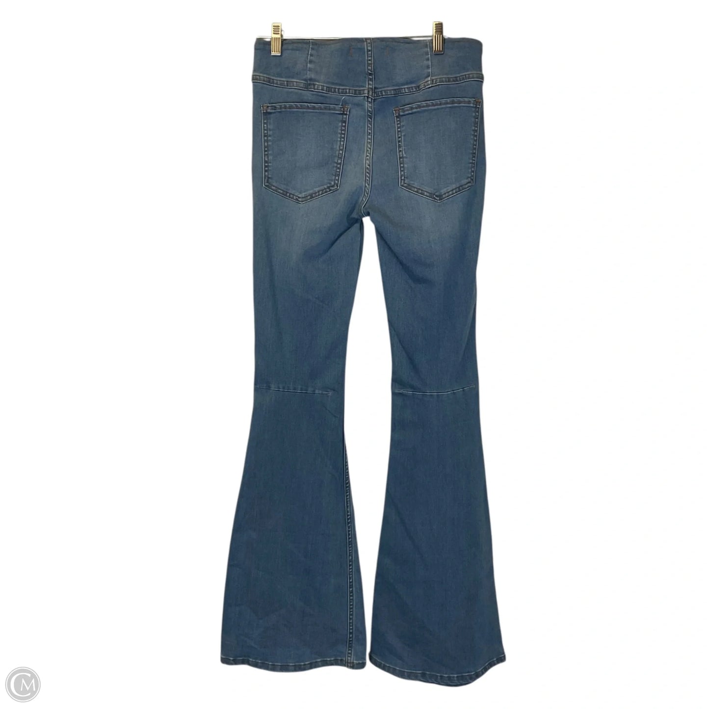 Jeans Flared By Free People In Blue Denim, Size: 4