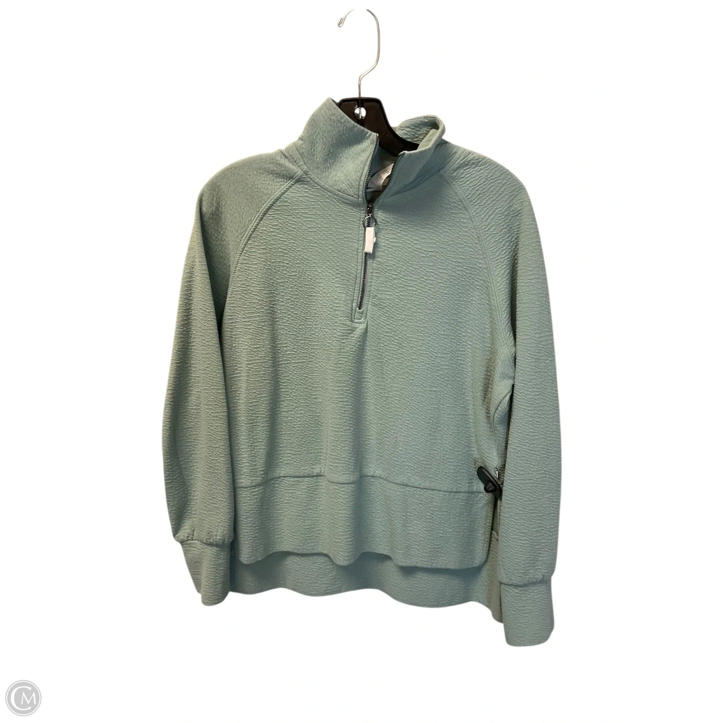 Sweatshirt Collar By Balance Collection In Teal, Size: Xs
