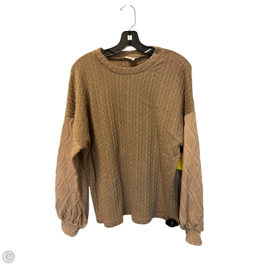 Sweater By Cmc In Tan, Size: M