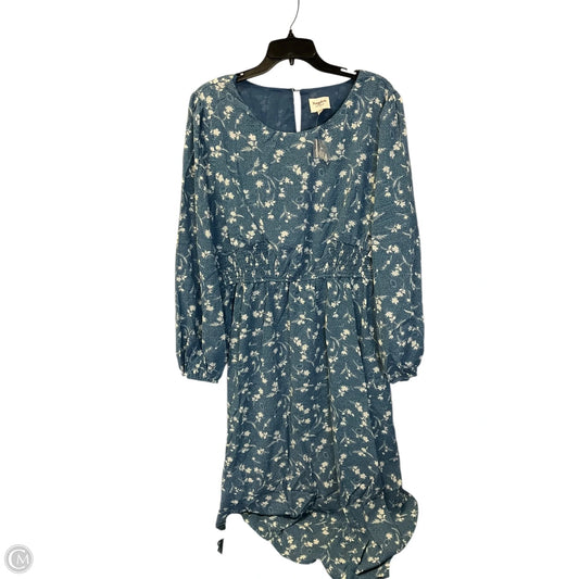 Dress Casual Midi By Hayden La In Blue, Size: 1x
