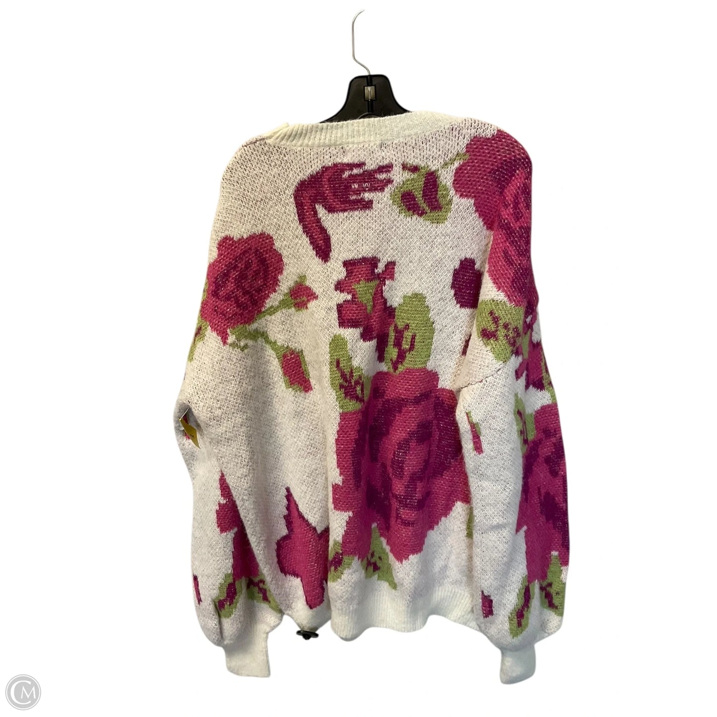 Sweater By Chicsoul In Pink & White, Size: 3x