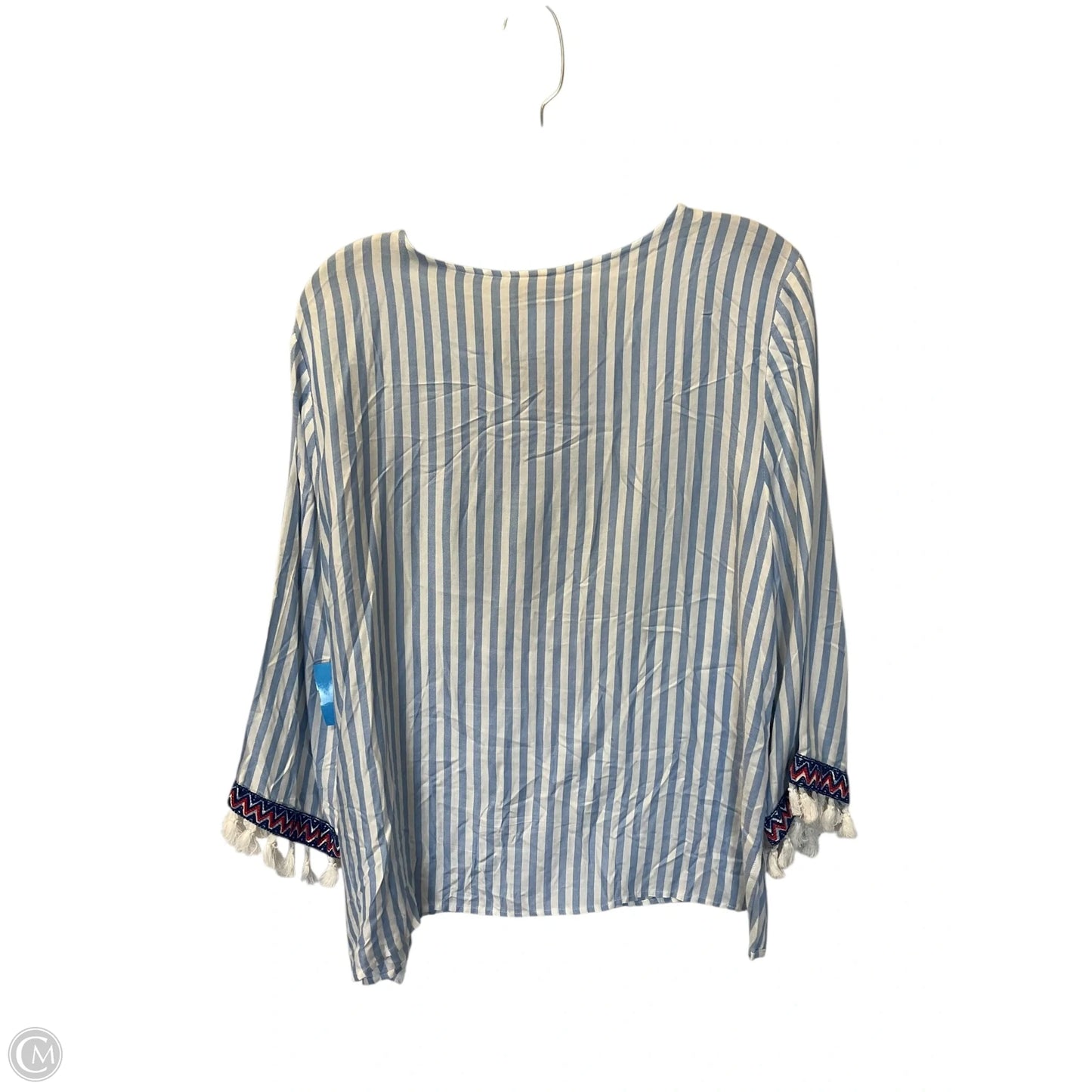 Top Long Sleeve By Ruby Rd In Blue, Size: L