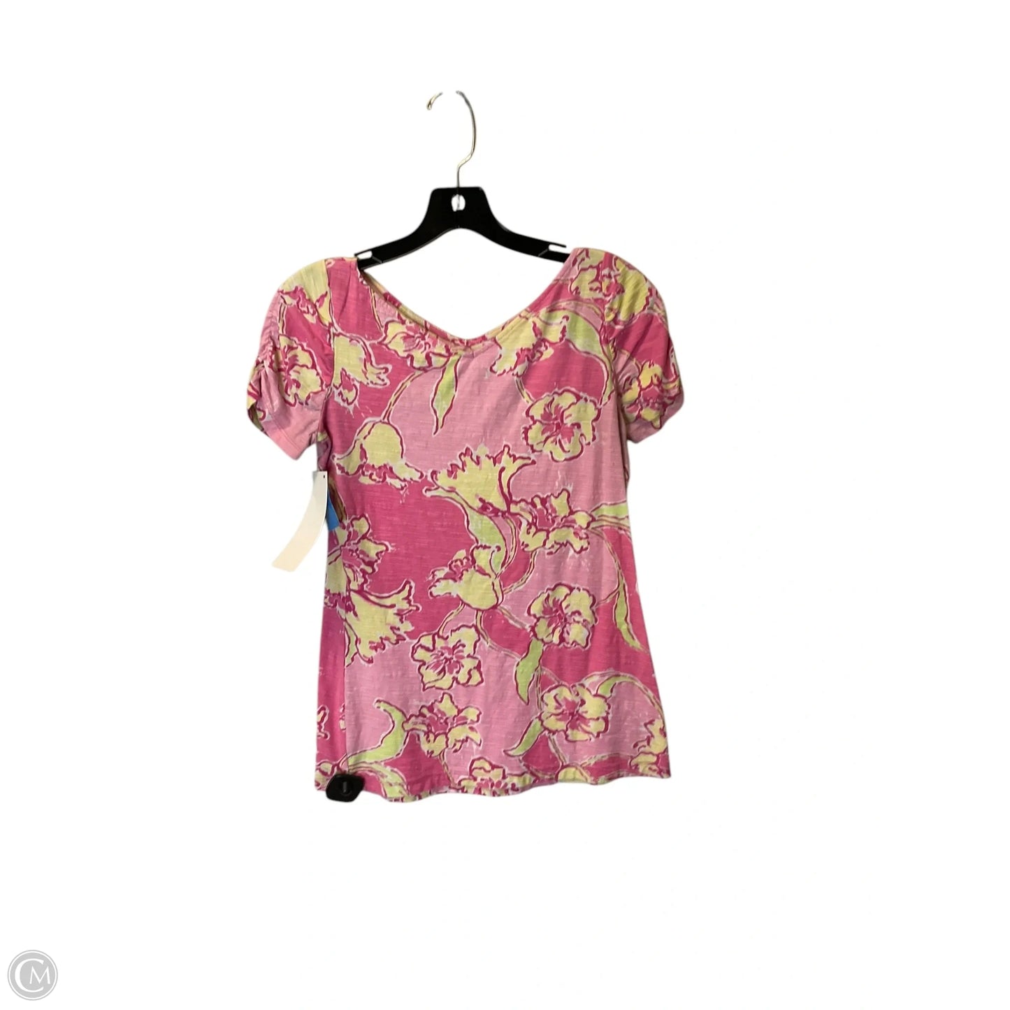 Top Short Sleeve Designer By Lilly Pulitzer In Pink, Size: S