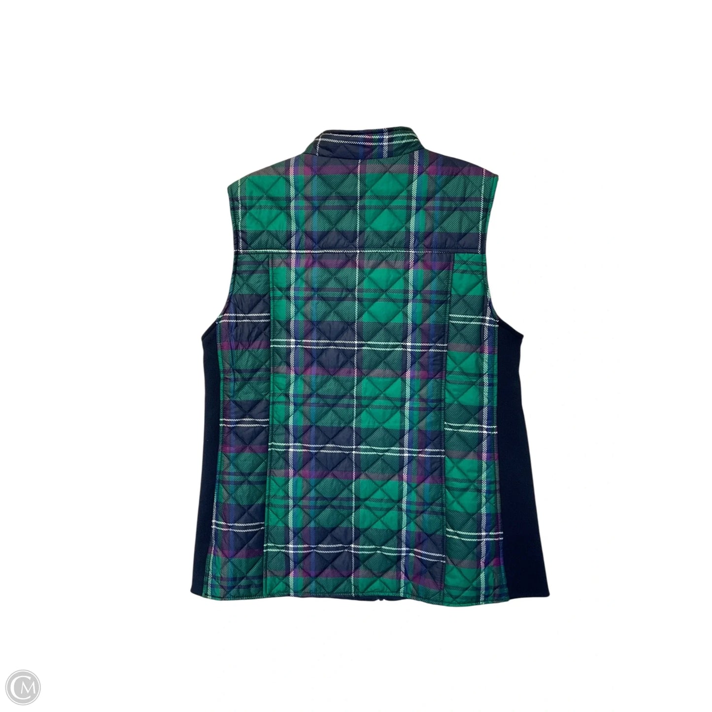 Vest Puffer & Quilted By Kim Rogers In Green, Size: M