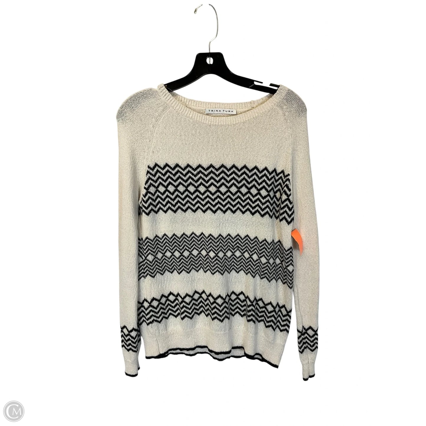 Top Long Sleeve By Trina Turk In Cream