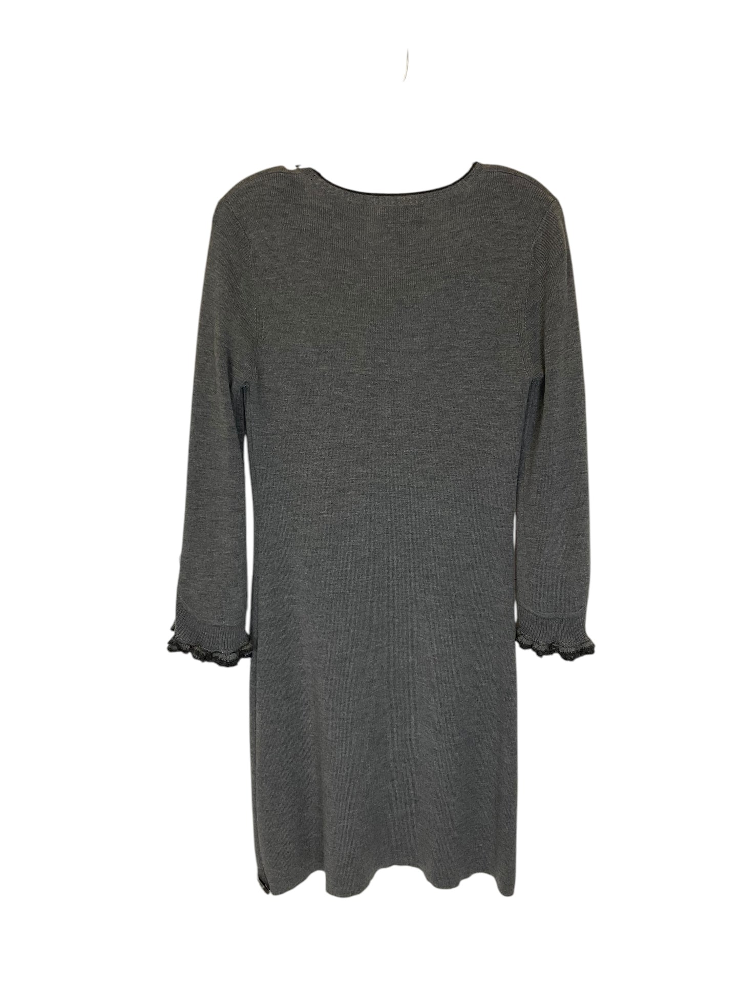 Dress Sweater By Clothes Mentor In Grey, Size: L