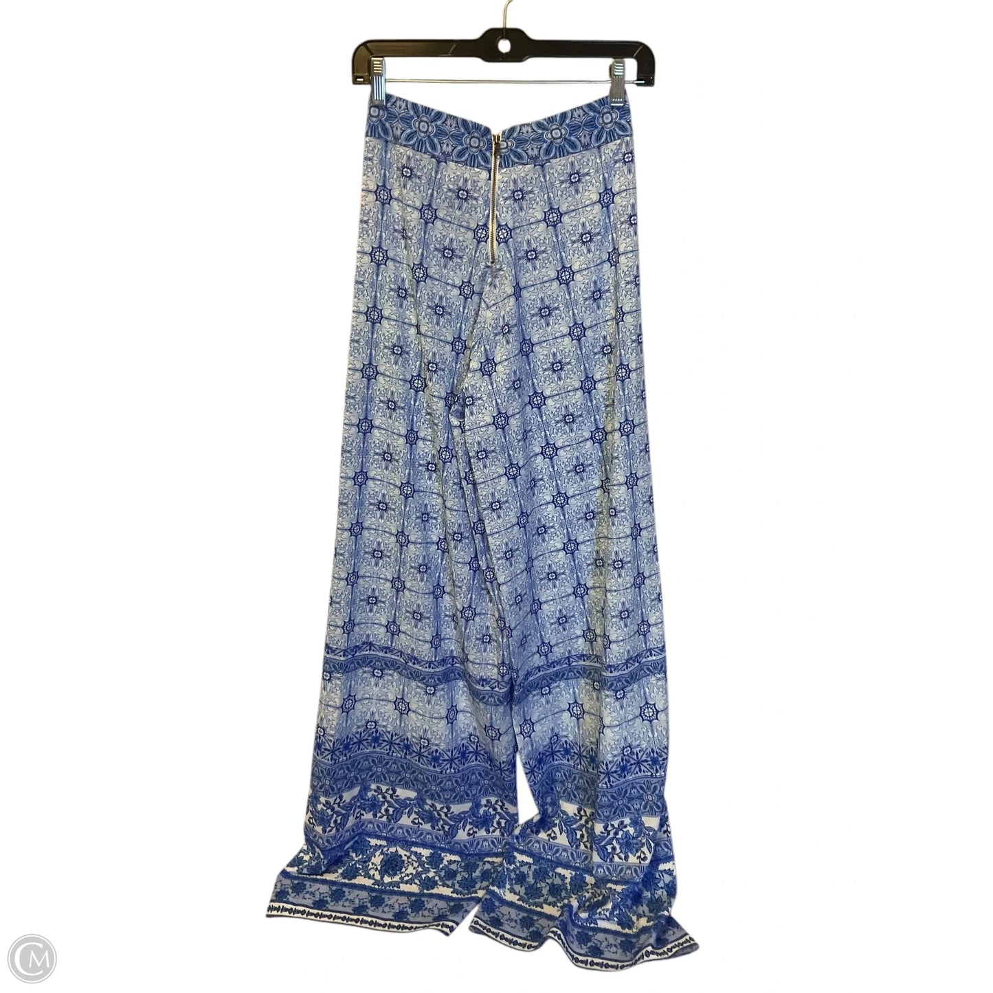Pants Wide Leg By Alice + Olivia In Blue, Size: