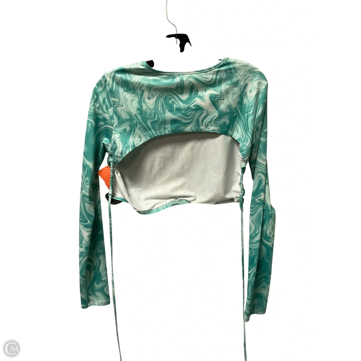 Top Long Sleeve By Full Tilt In Green, Size: L