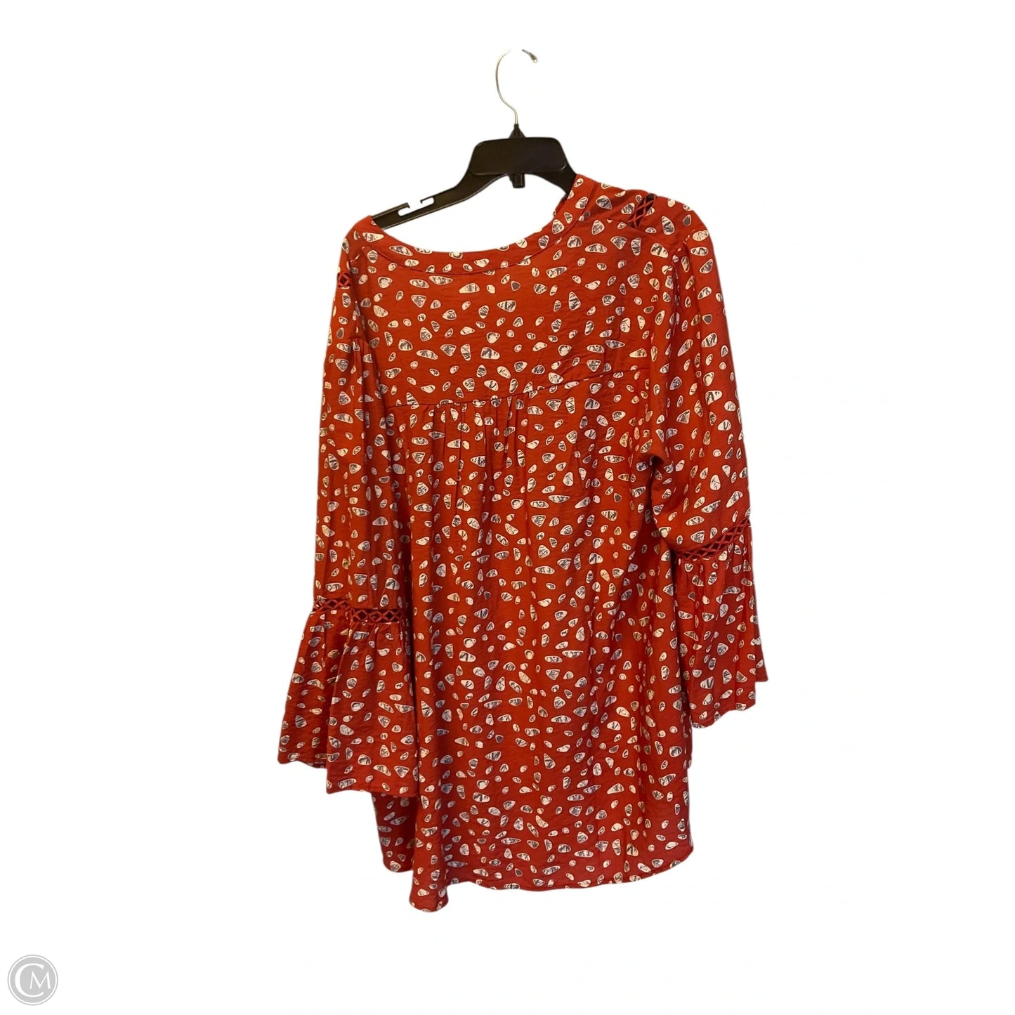 Top 3/4 Sleeve By Oddi In Orange, Size: 3x