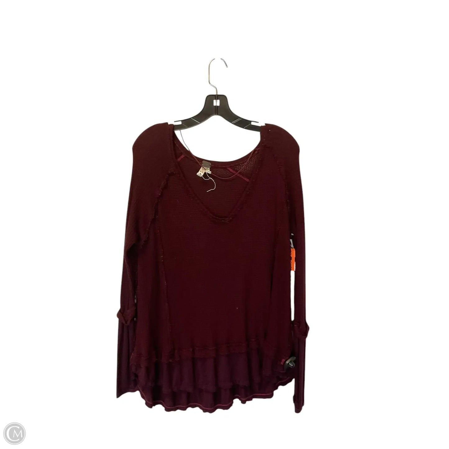 Top Long Sleeve By Free People In Red, Size: Xs