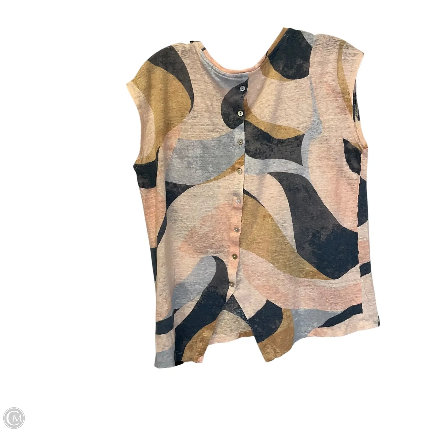 Top Short Sleeve By Rachel Zoe In Tan, Size: L