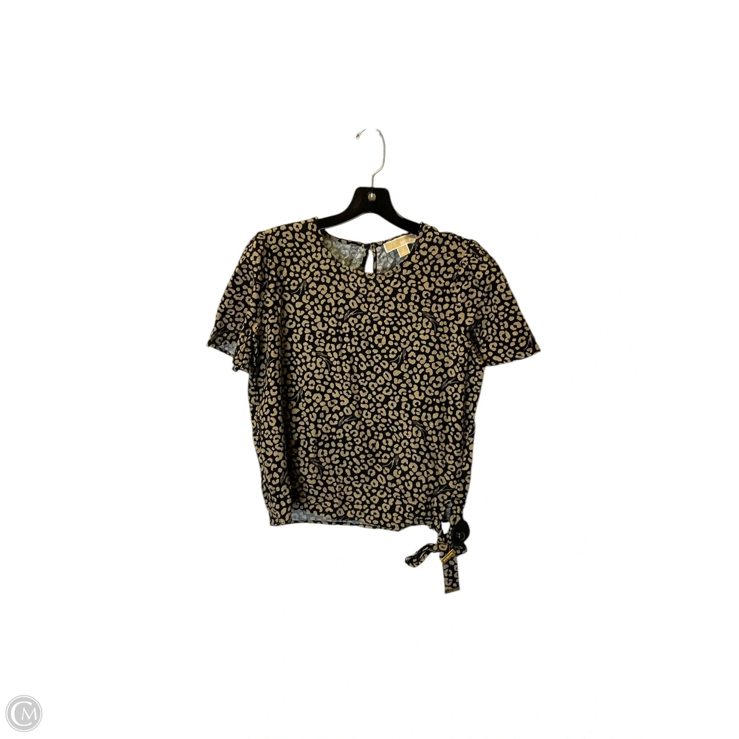 Top Short Sleeve By Michael By Michael Kors In Tan, Size: S