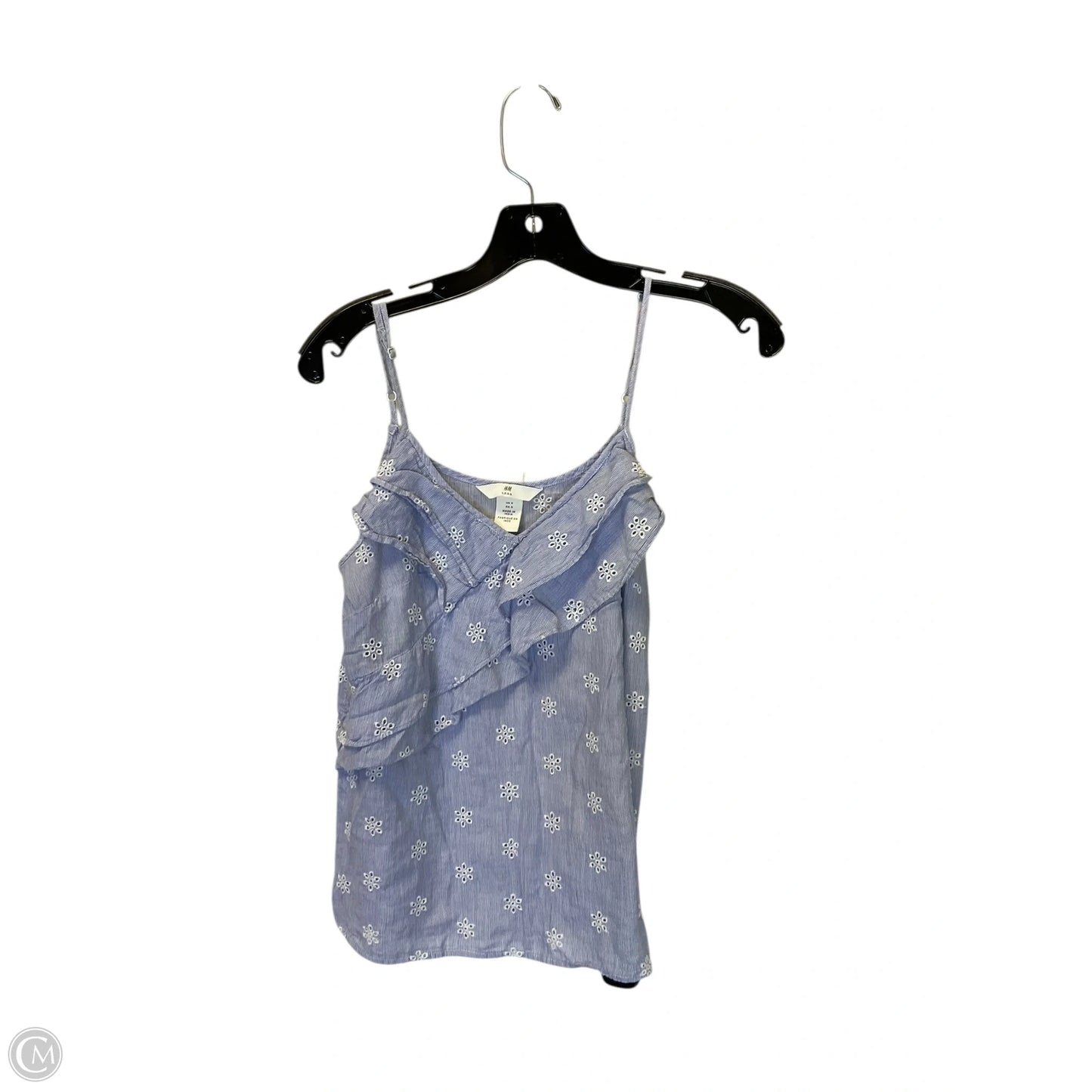 Top Sleeveless By H&m In Blue, Size: Xs