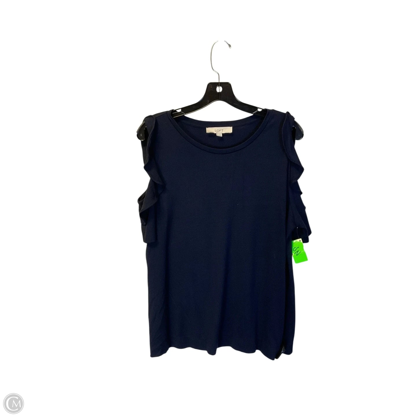 Top Sleeveless By Loft In Navy, Size: L