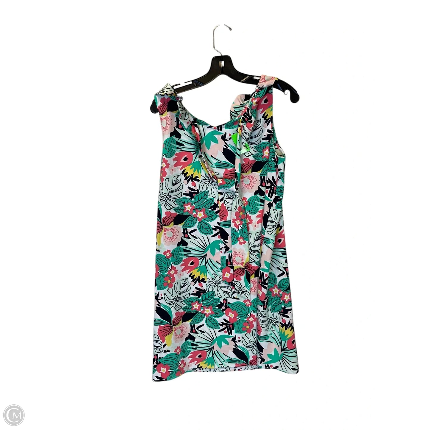 Dress Casual Short By Crown And Ivy In Green & Orange, Size: L