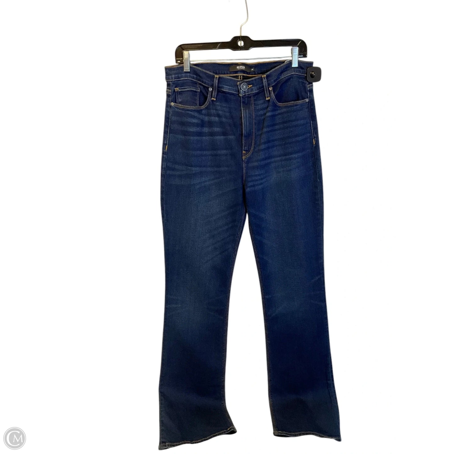 Jeans Boot Cut By Hudson In Blue Denim, Size: 12