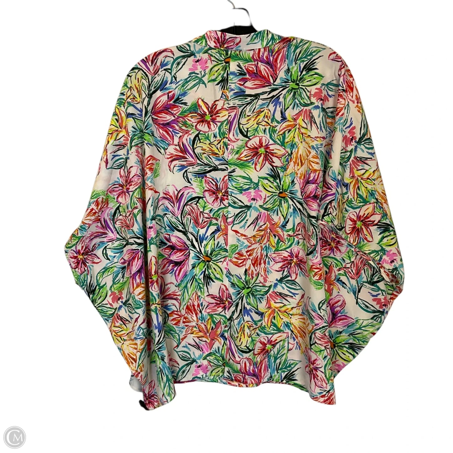 Top Short Sleeve By Almost Pink In Multi-colored, Size: L