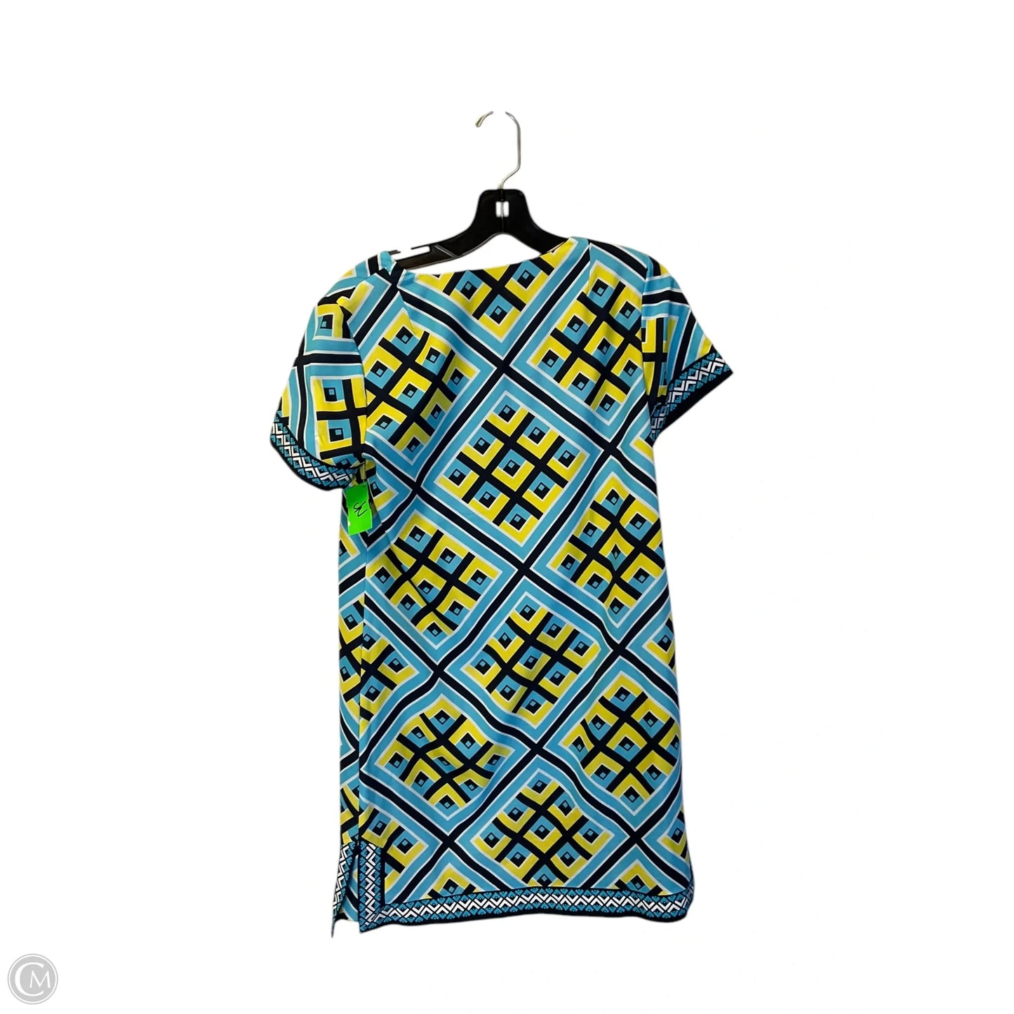 Dress Casual Short By Crown And Ivy In Blue & Yellow, Size: 4