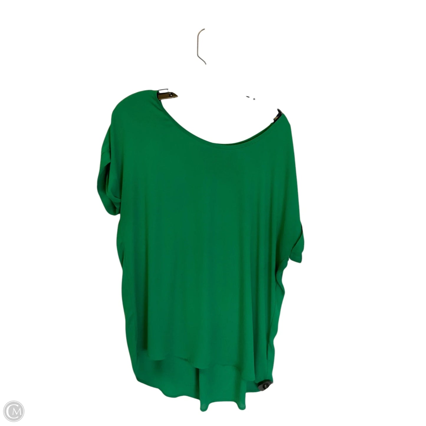 Top Short Sleeve By Pleione In Green, Size: L