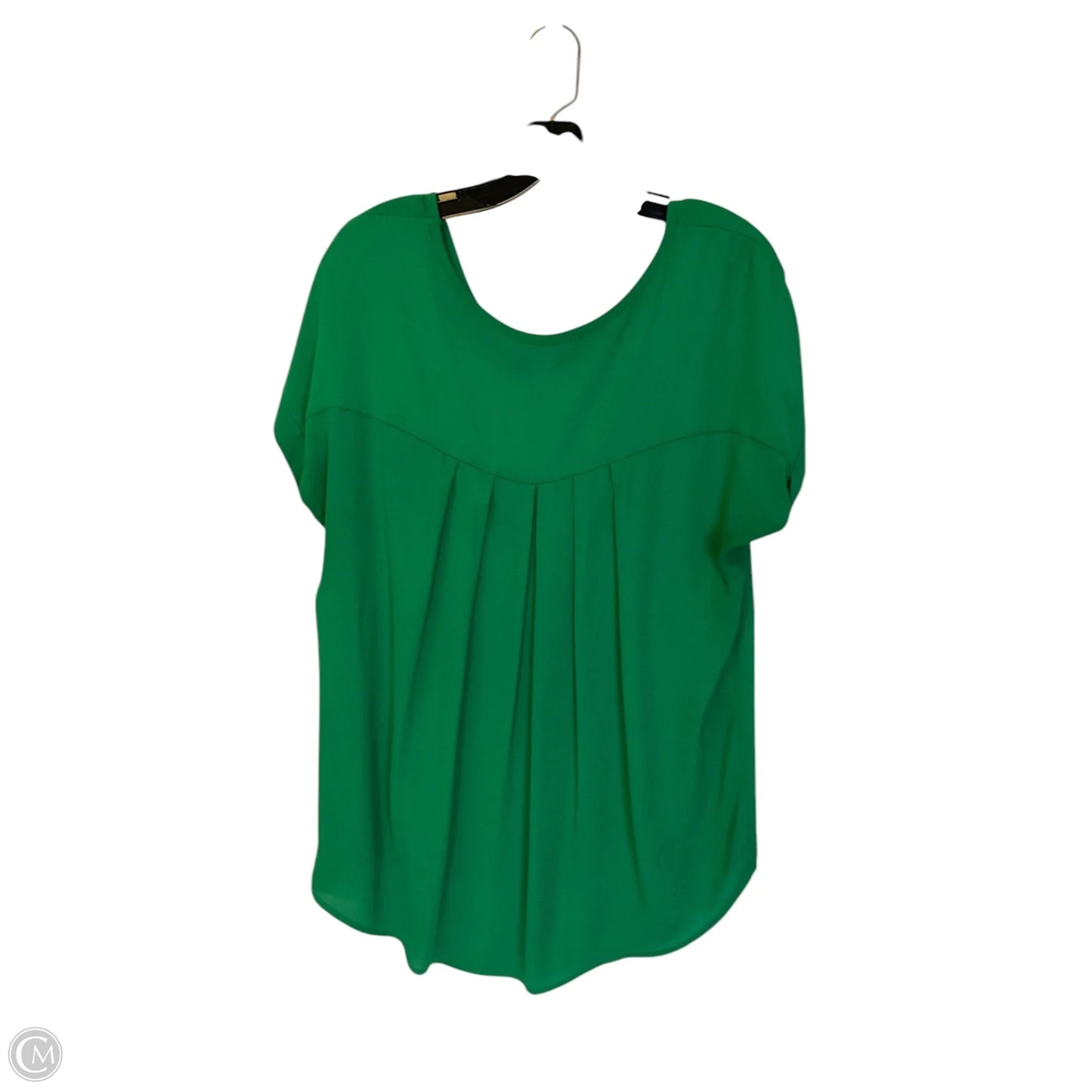 Top Short Sleeve By Pleione In Green, Size: L