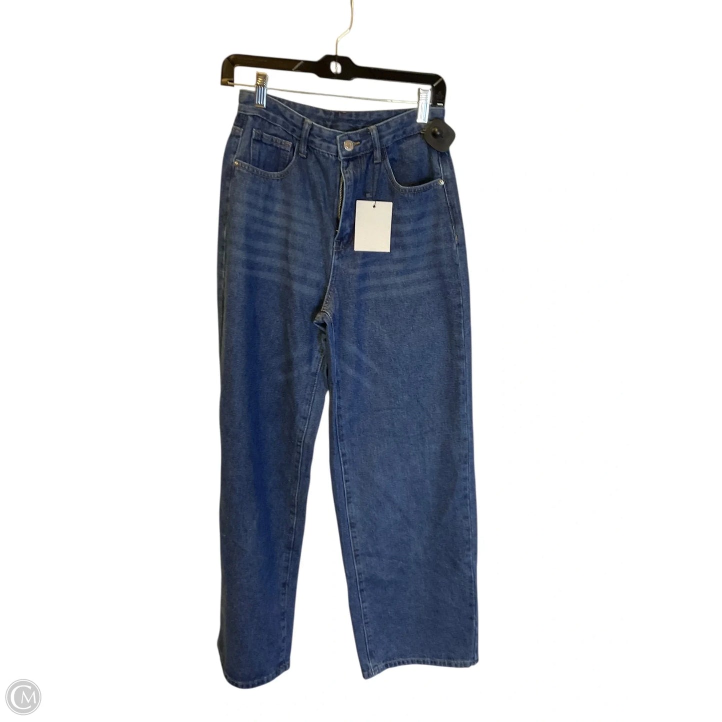 Jeans Wide Leg By Clothes Mentor In Blue Denim, Size: 4