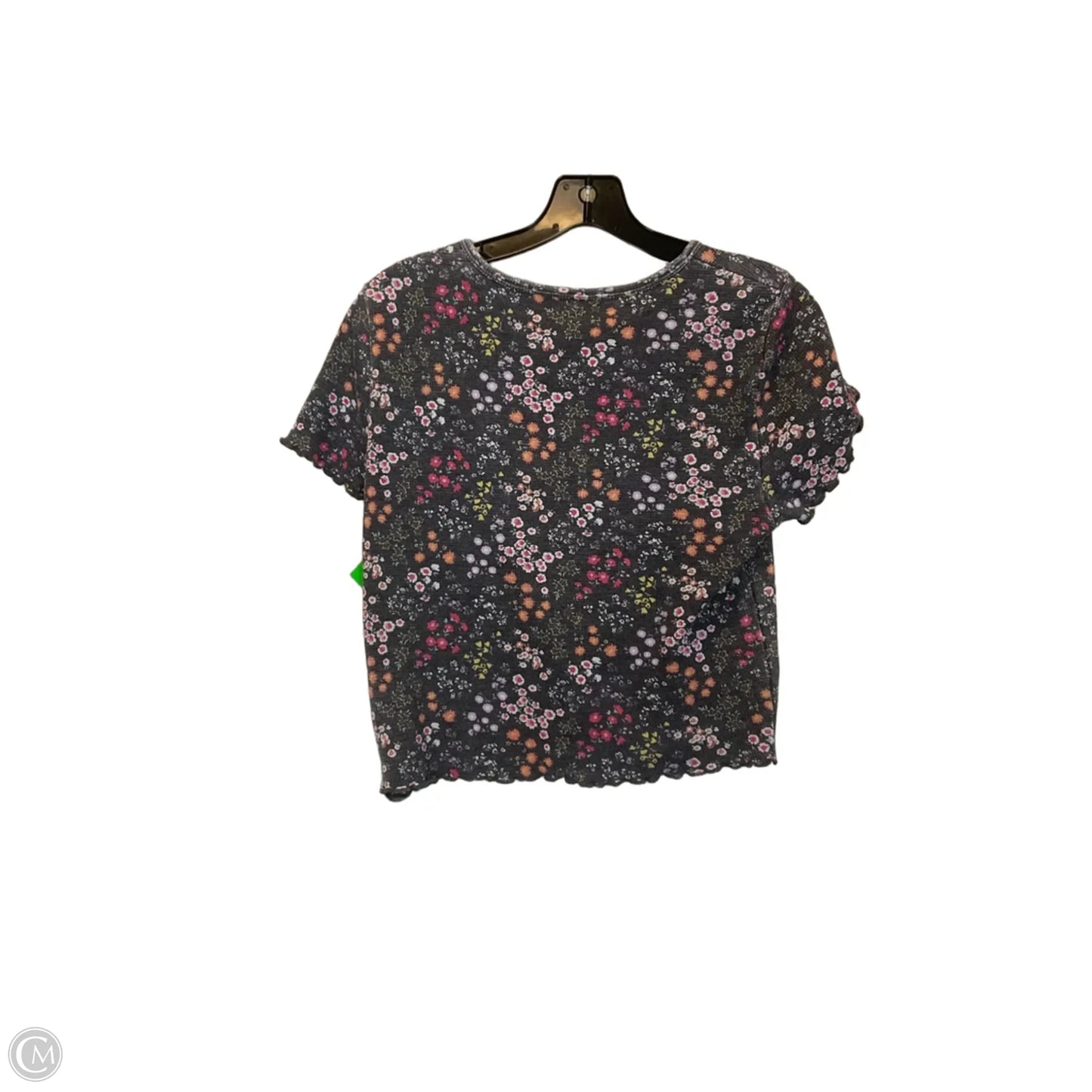 Top Short Sleeve Basic By American Eagle In Grey, Size: L