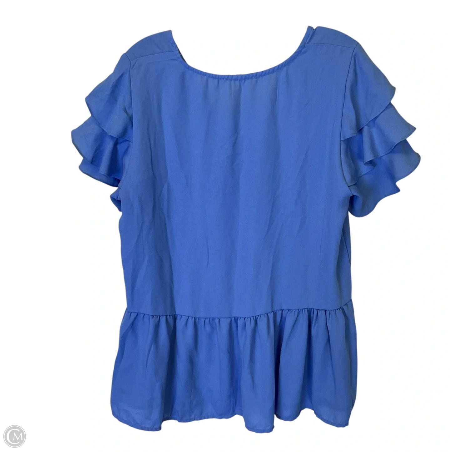Top Short Sleeve By Clothes Mentor In Blue, Size: M