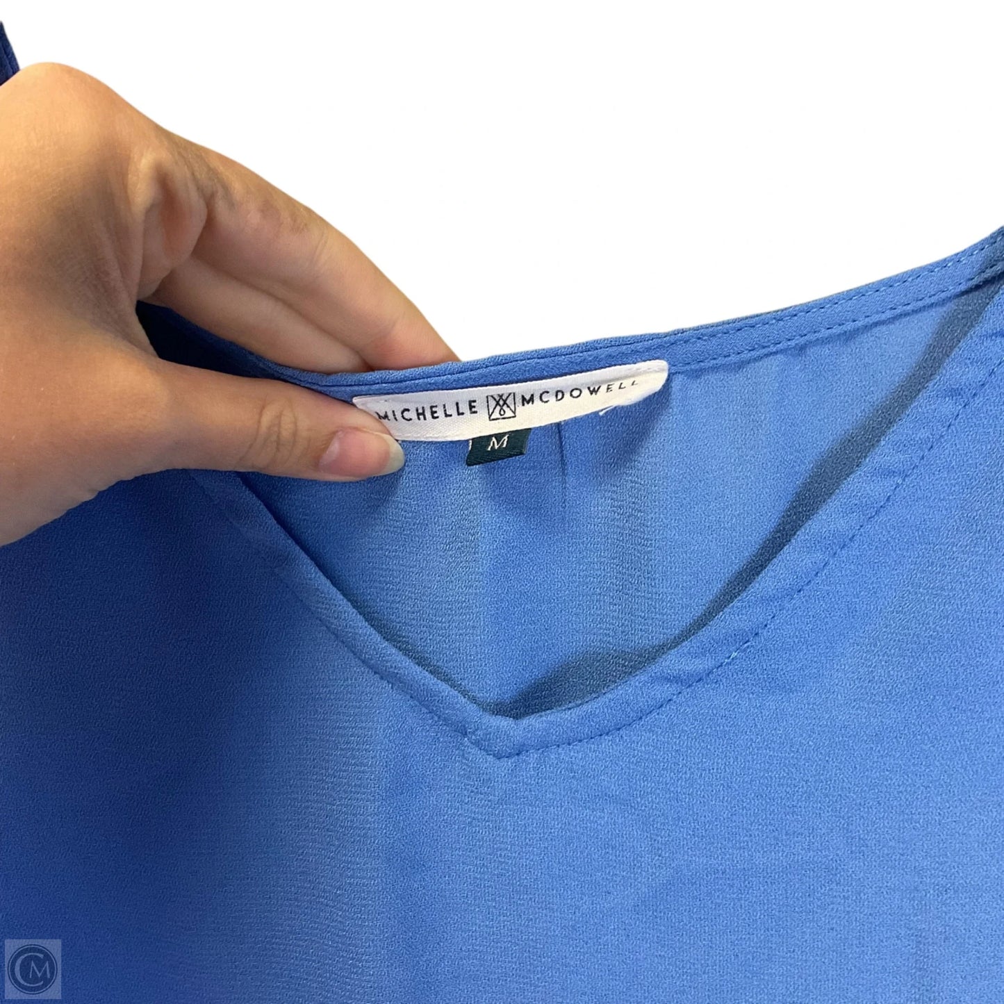 Top Short Sleeve By Clothes Mentor In Blue, Size: M