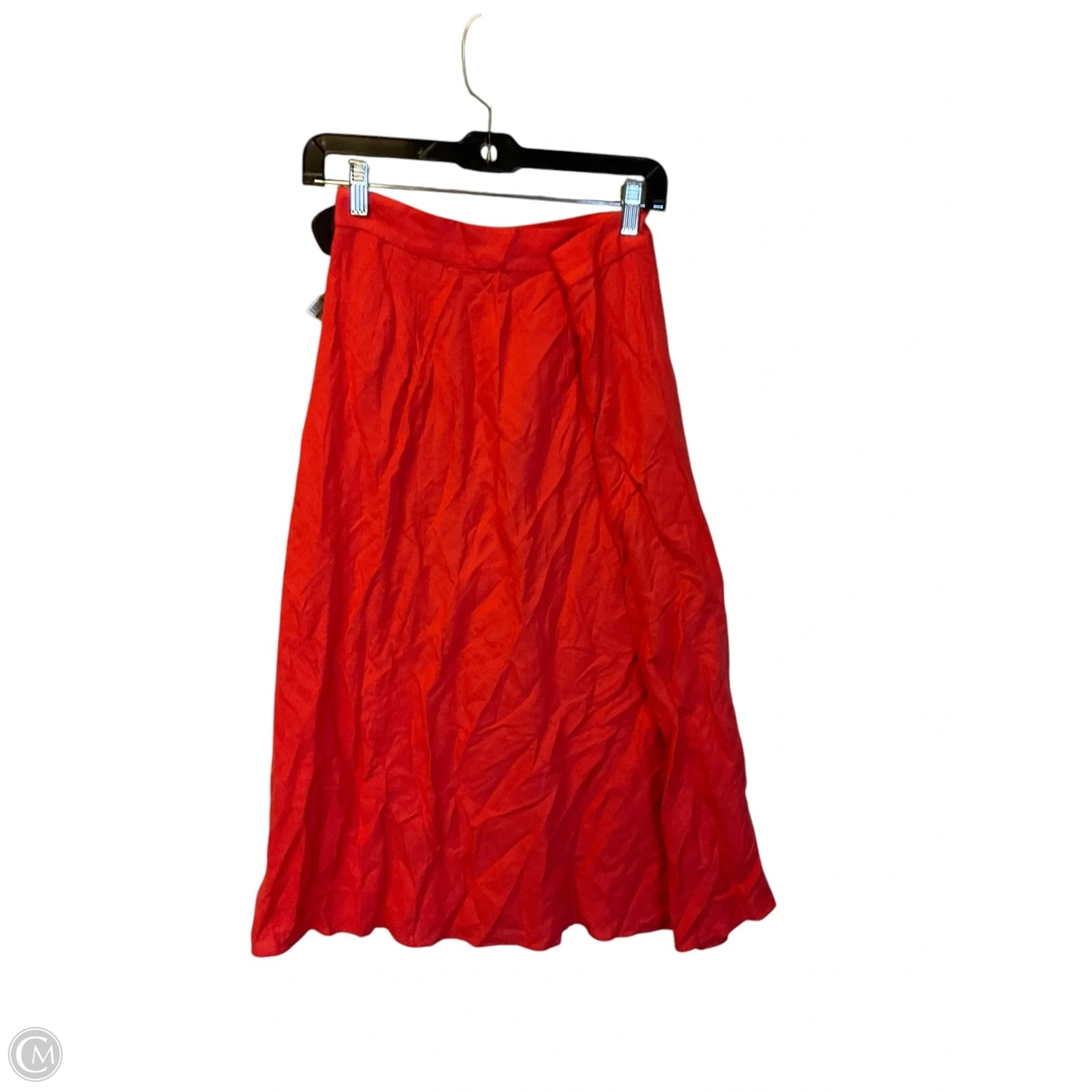 Skirt Midi By Loft In Orange, Size: 12