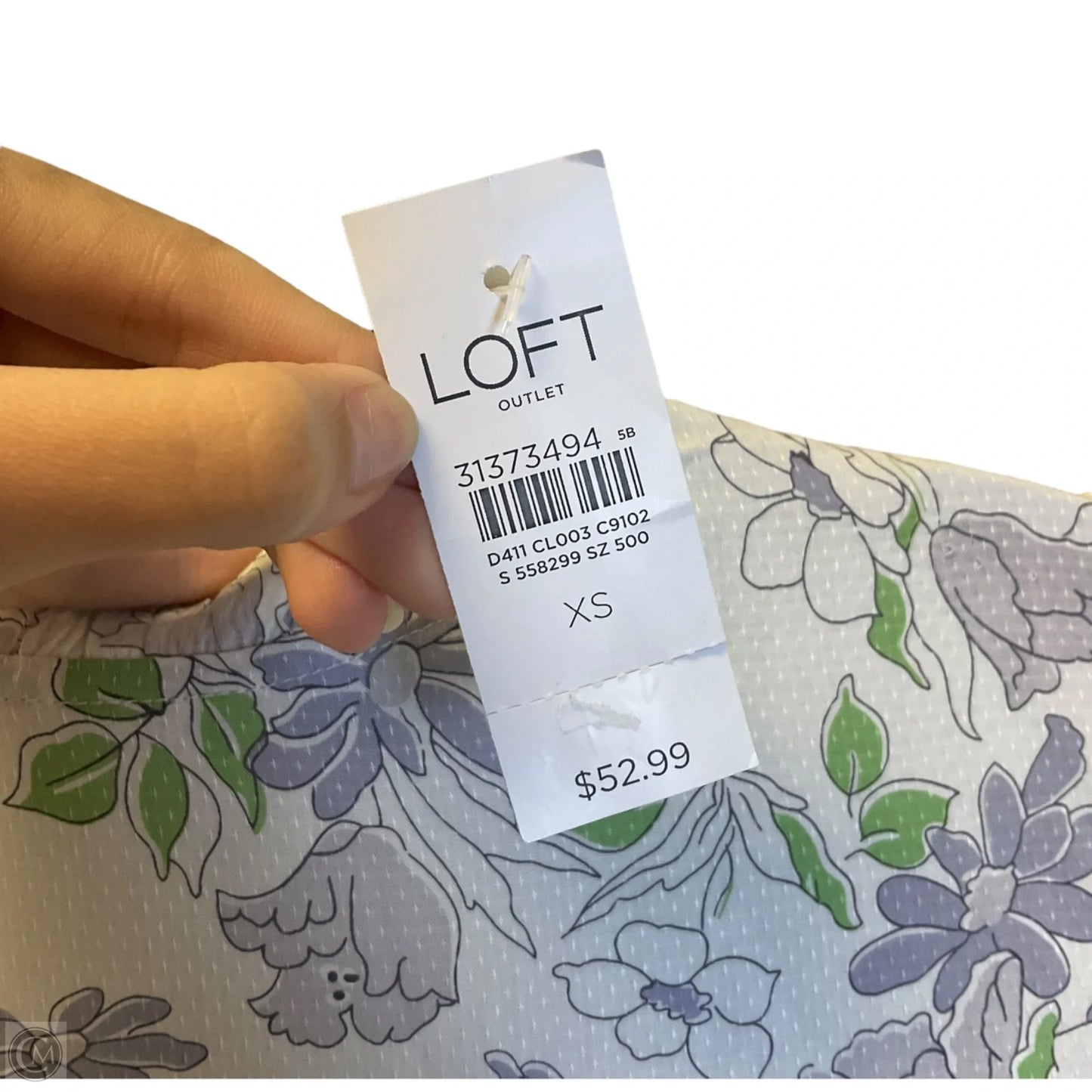 Top Sleeveless By Loft In Floral Print, Size: Xs