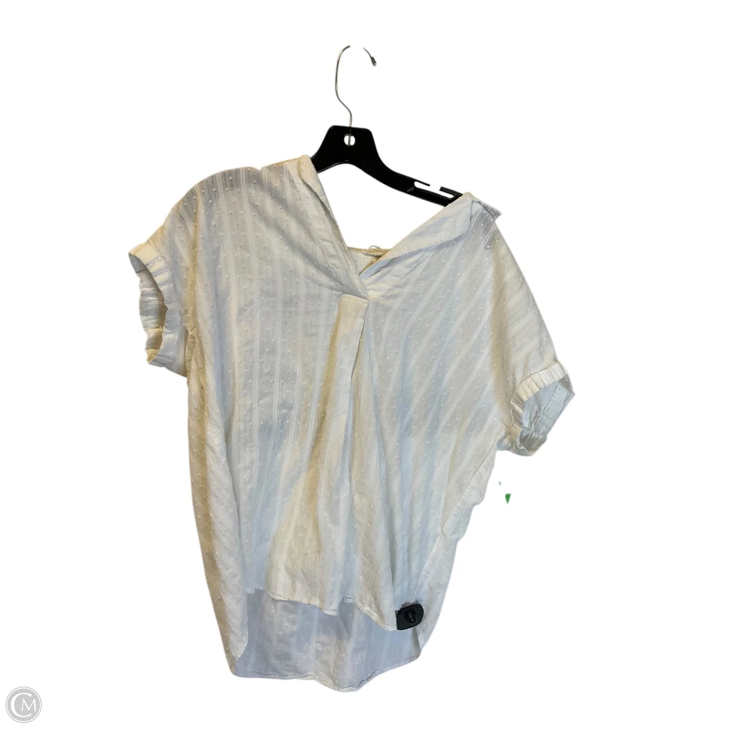 Top Short Sleeve Basic By Jane And Delancey In White, Size: L