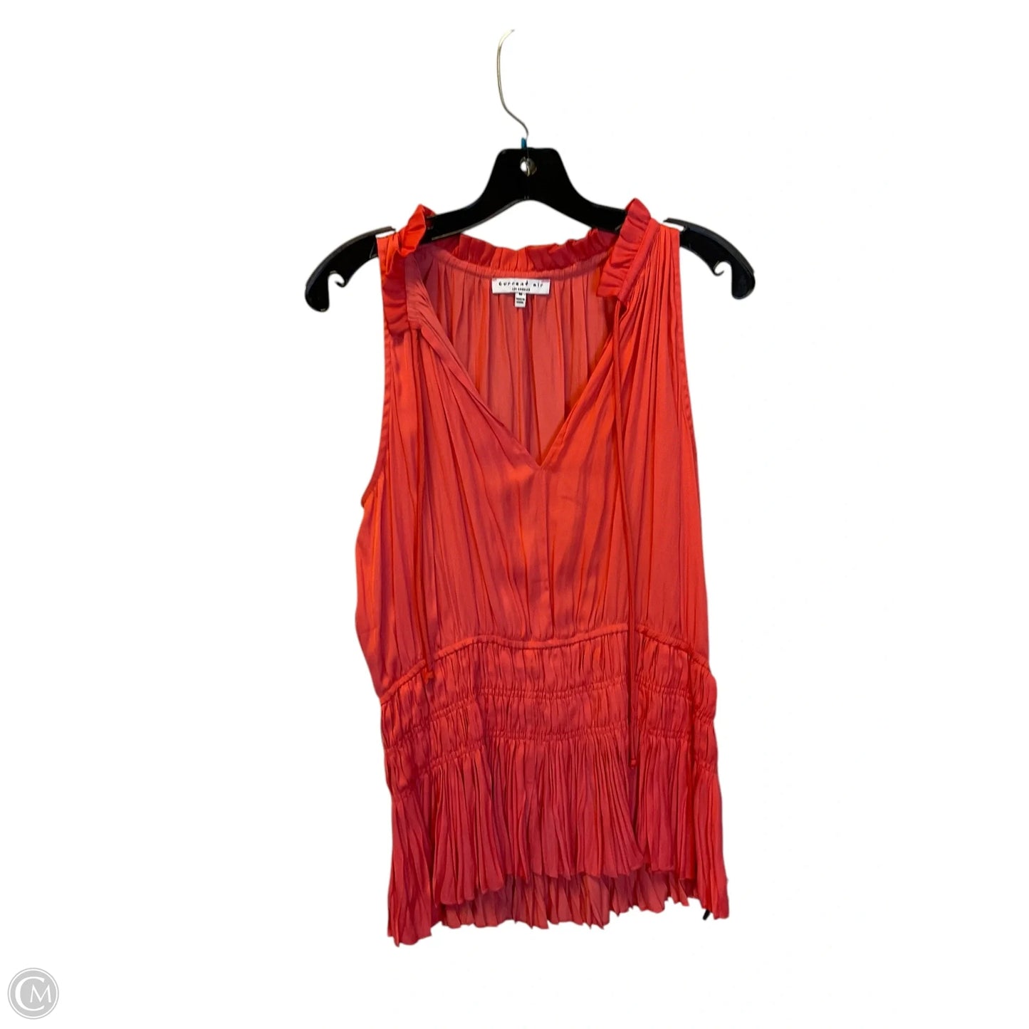 Top Sleeveless Basic By Current Air In Orange, Size: M