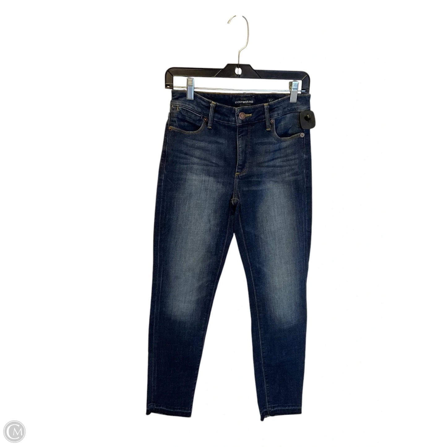 Jeans Cropped By Lucky Brand In Blue Denim, Size: 2