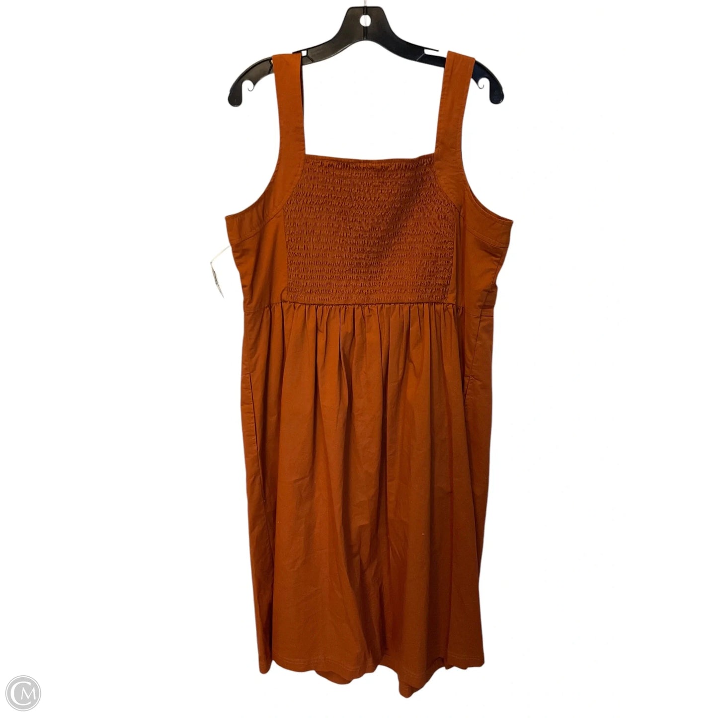 Dress Casual Short By Knox Rose In Orange, Size: Xl