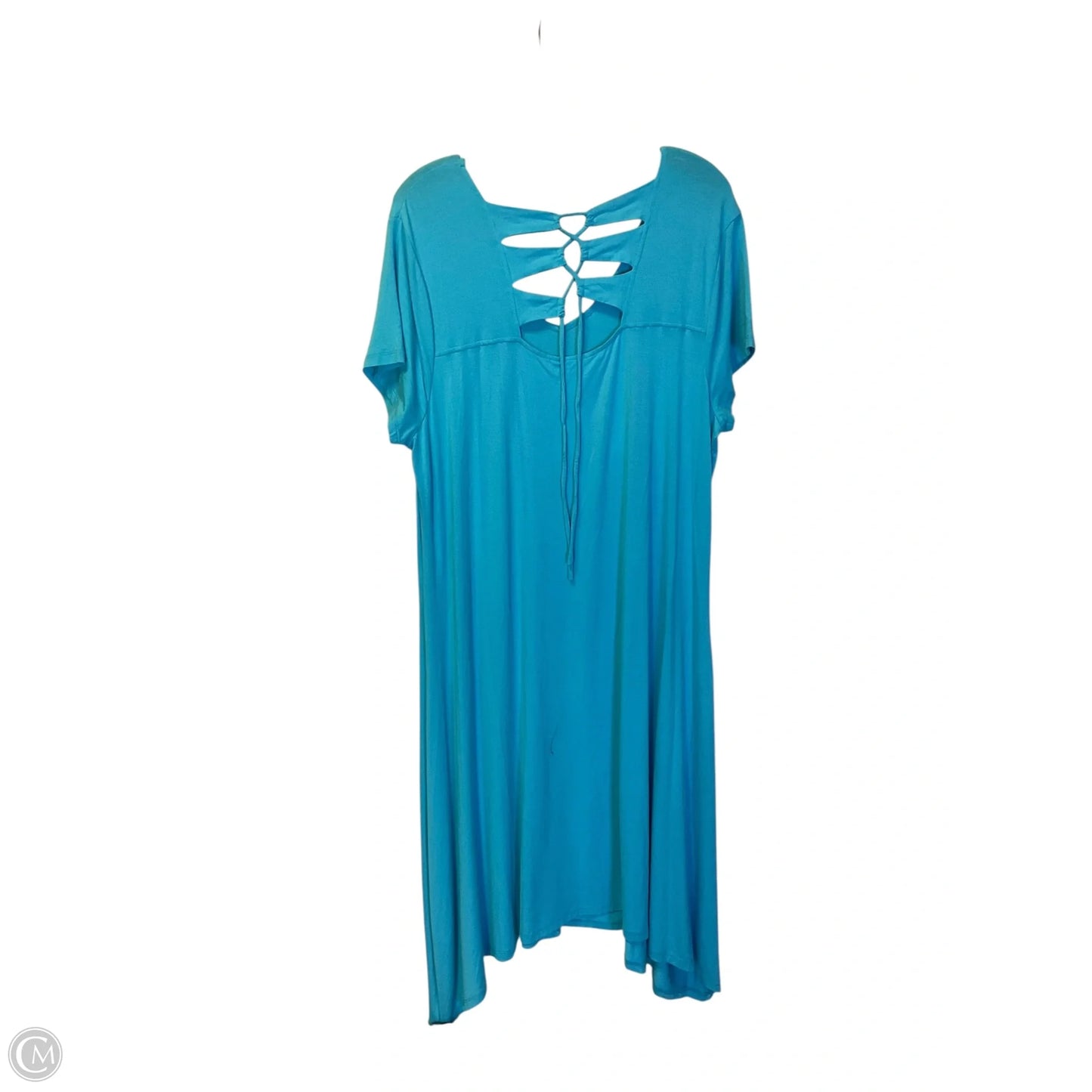 Dress Casual Midi By Chicos In Blue, Size: L