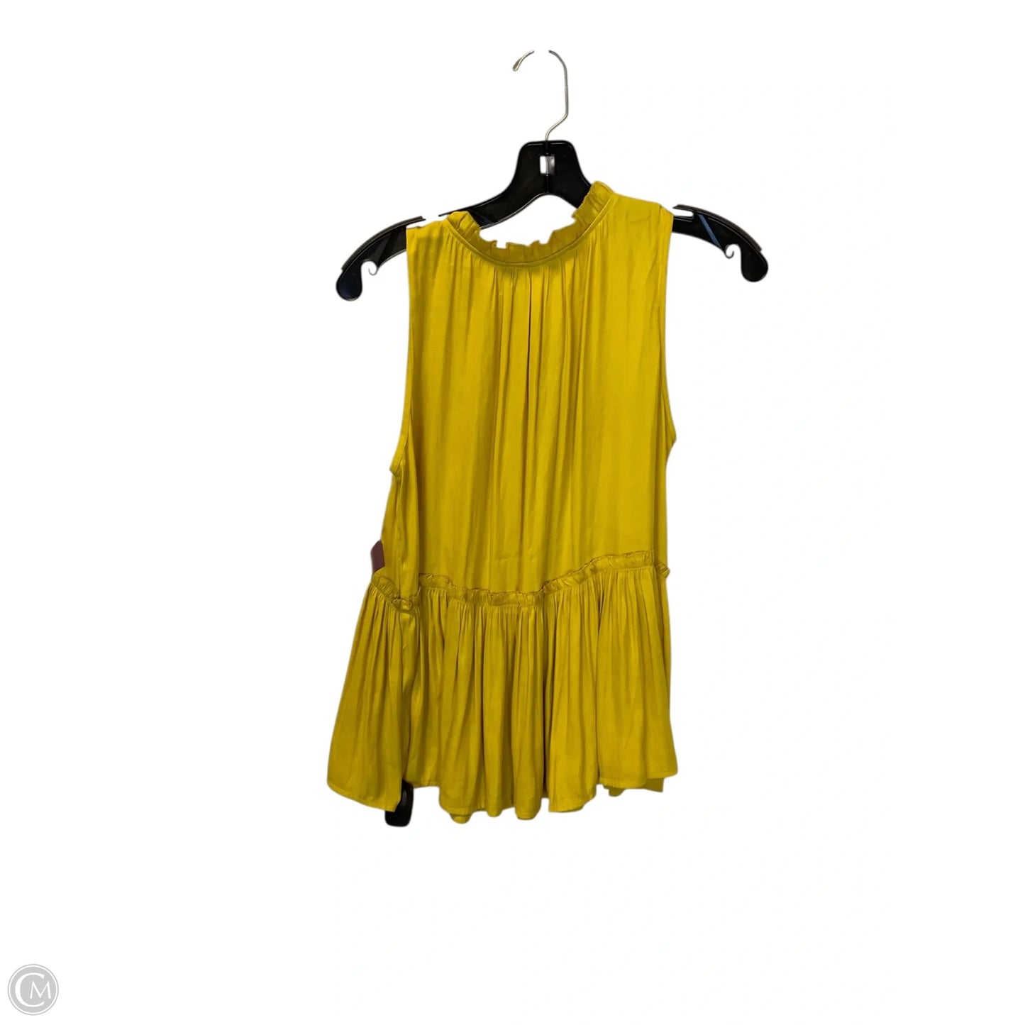 Top Sleeveless By Loft In Yellow, Size: Xs