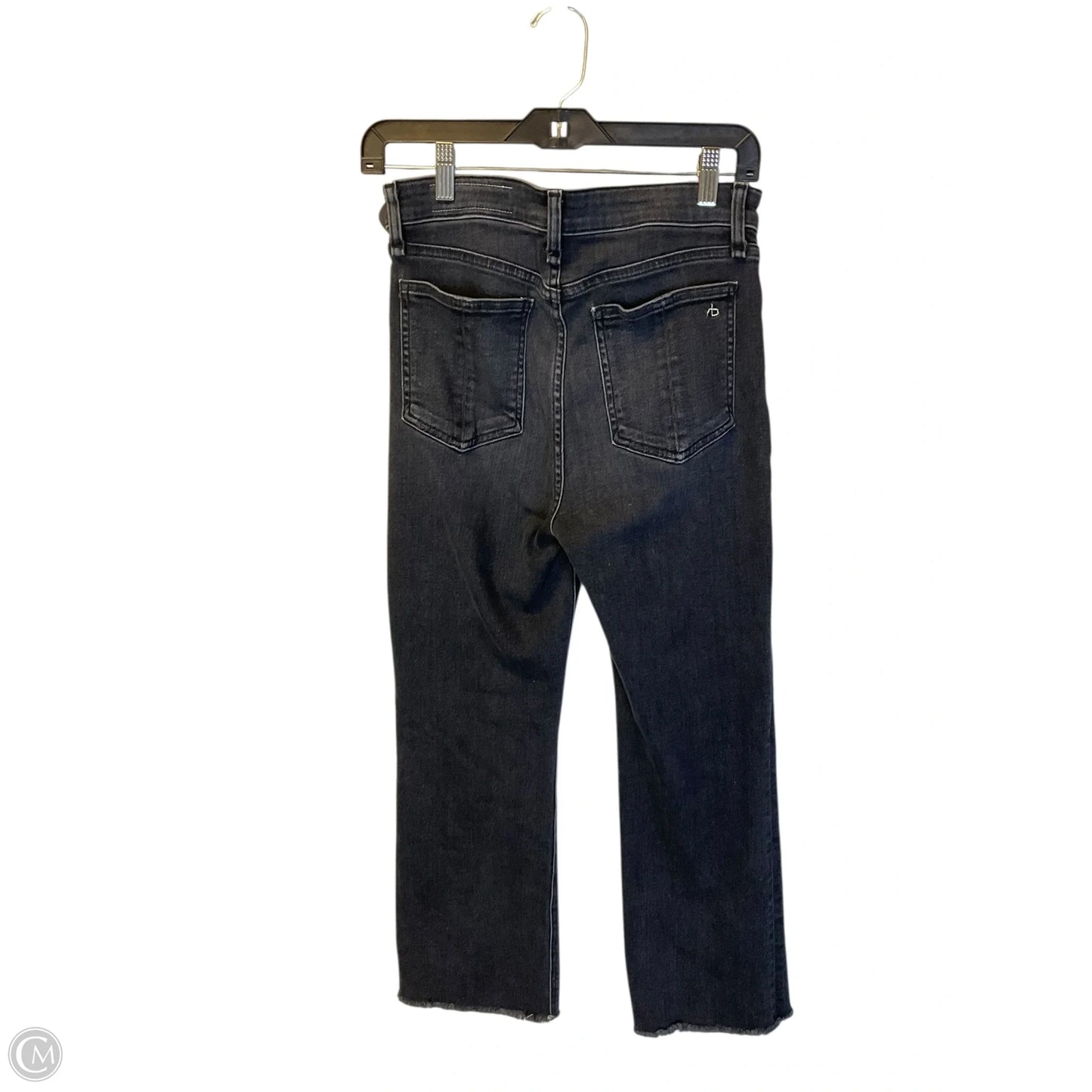 Jeans Flared By Rag & Bones Jeans In Black Denim, Size: 4