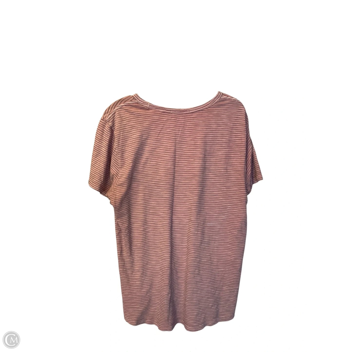 Top Short Sleeve By Marine Layer In Striped Pattern, Size: M