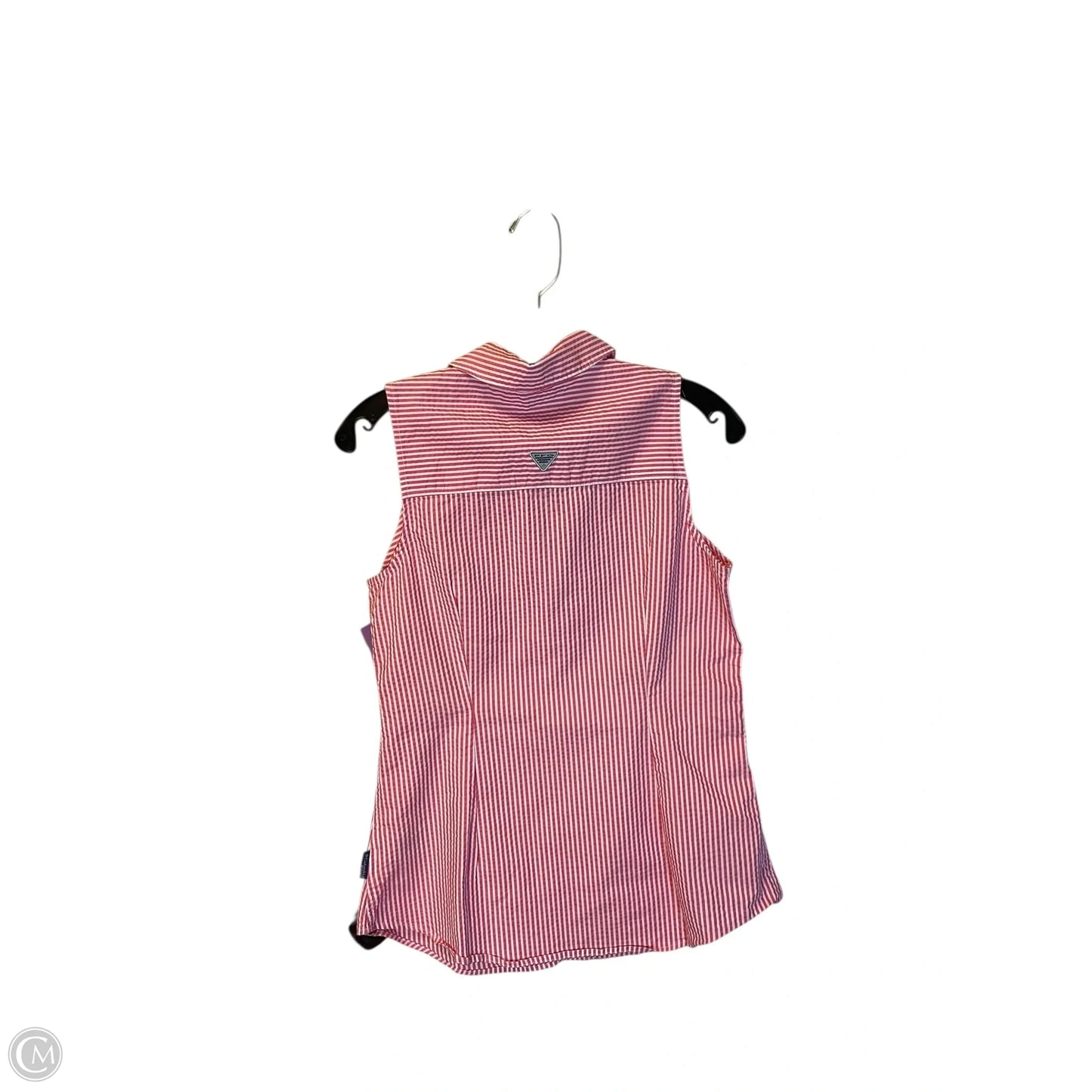 Top Sleeveless By Columbia In Red & White, Size: S