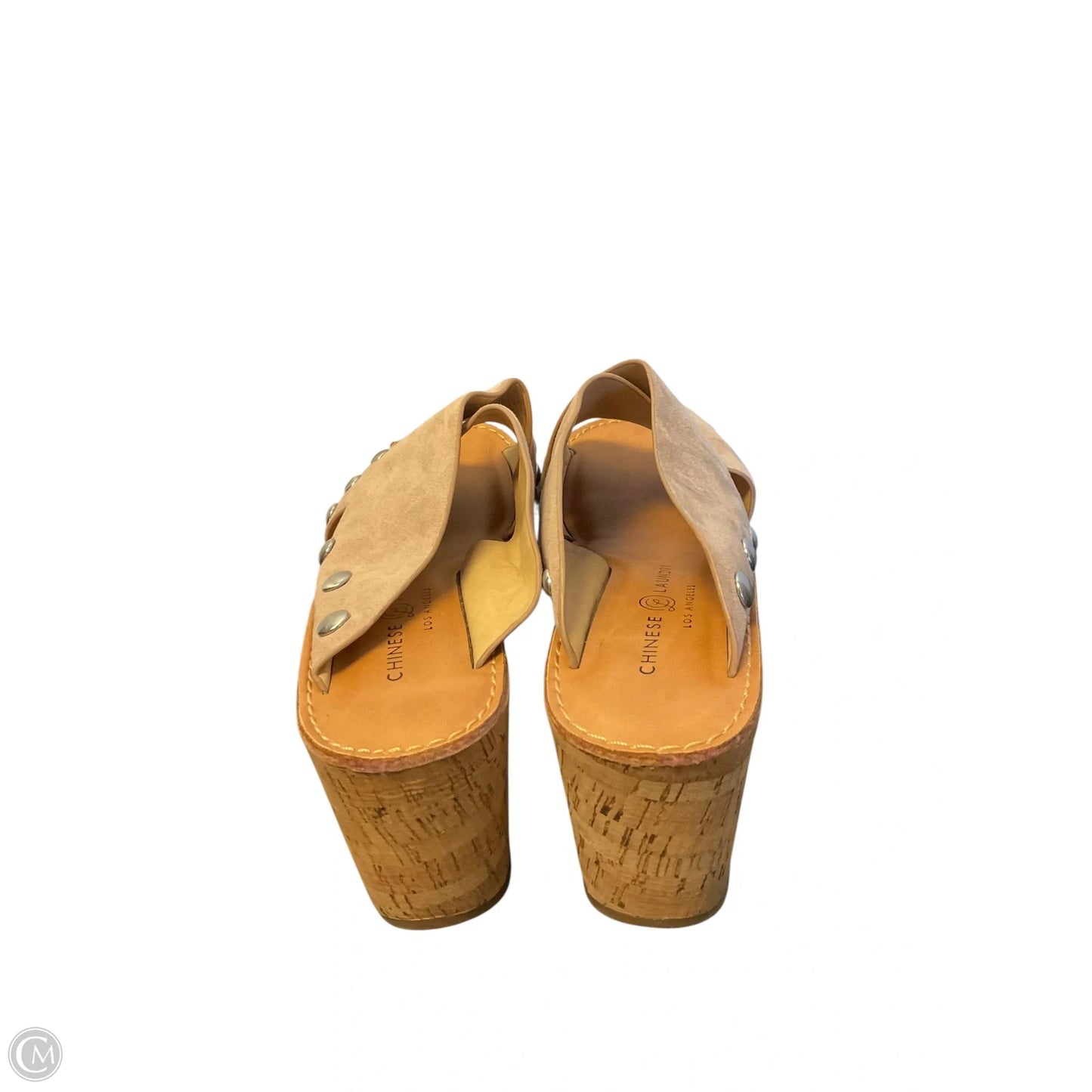 Sandals Heels Wedge By Chinese Laundry In Brown, Size: 7.5
