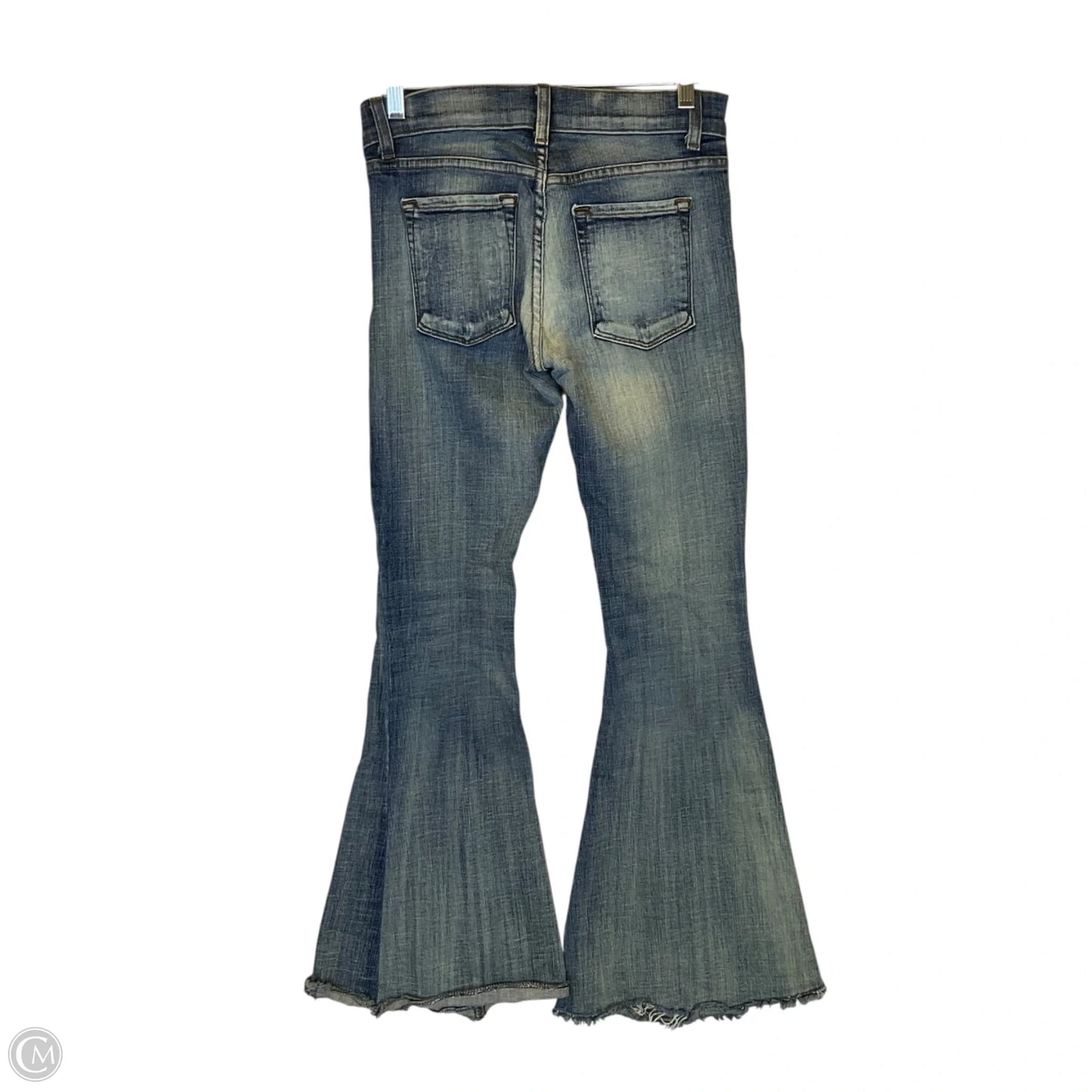 Jeans Flared By Free People In Blue Denim, Size: 4
