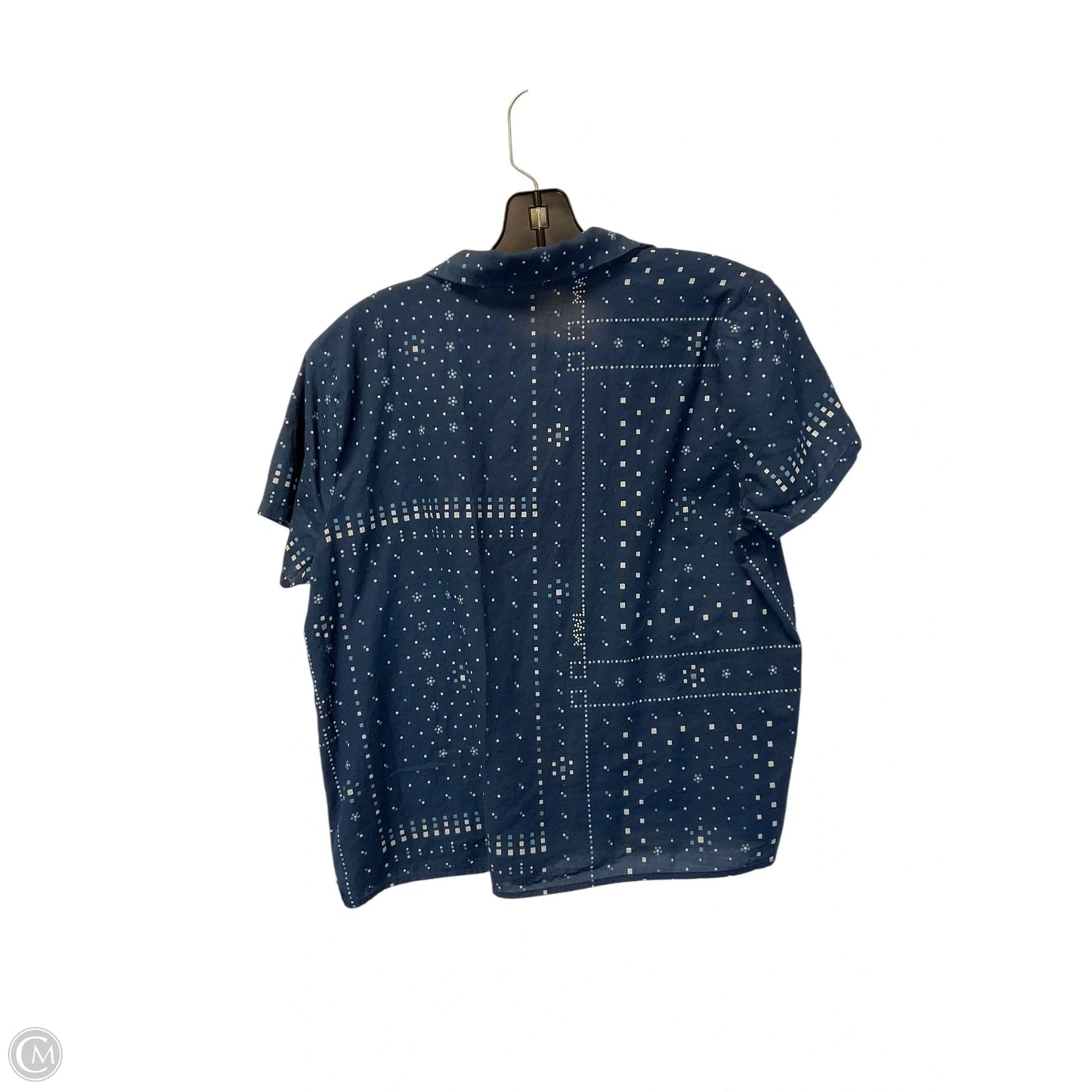 Top Short Sleeve By Madewell In Blue, Size: M