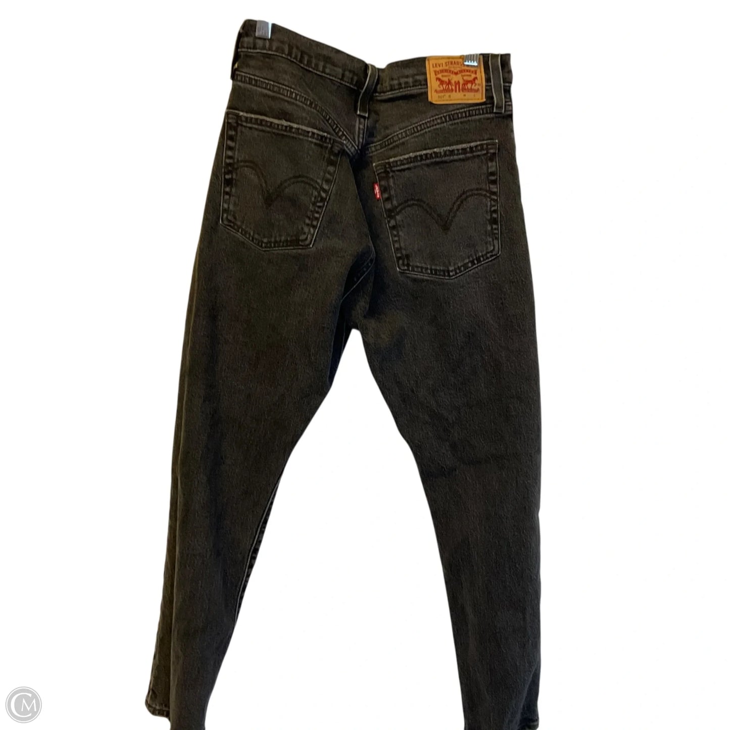 Jeans Straight By Levis In Black, Size: 4