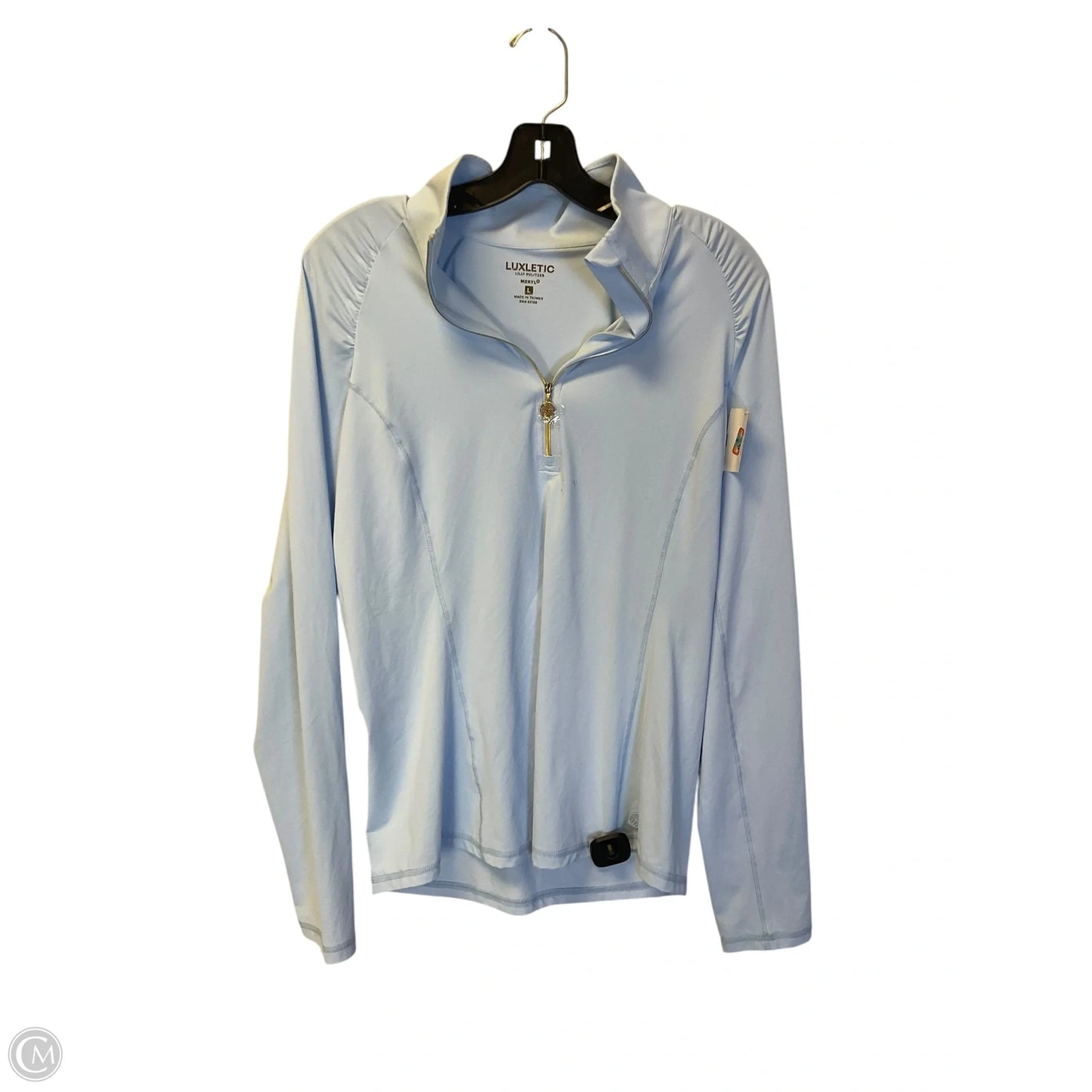 Top Long Sleeve Designer By Lilly Pulitzer In Blue, Size: L