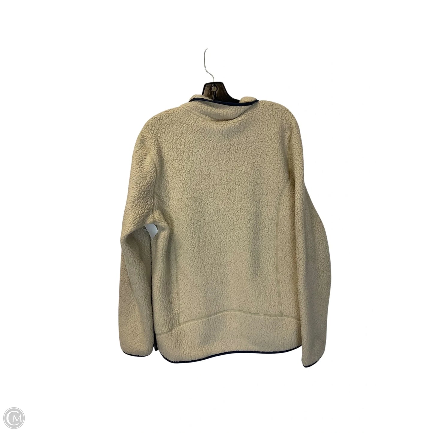 Jacket Fleece By Patagonia In Cream, Size: M