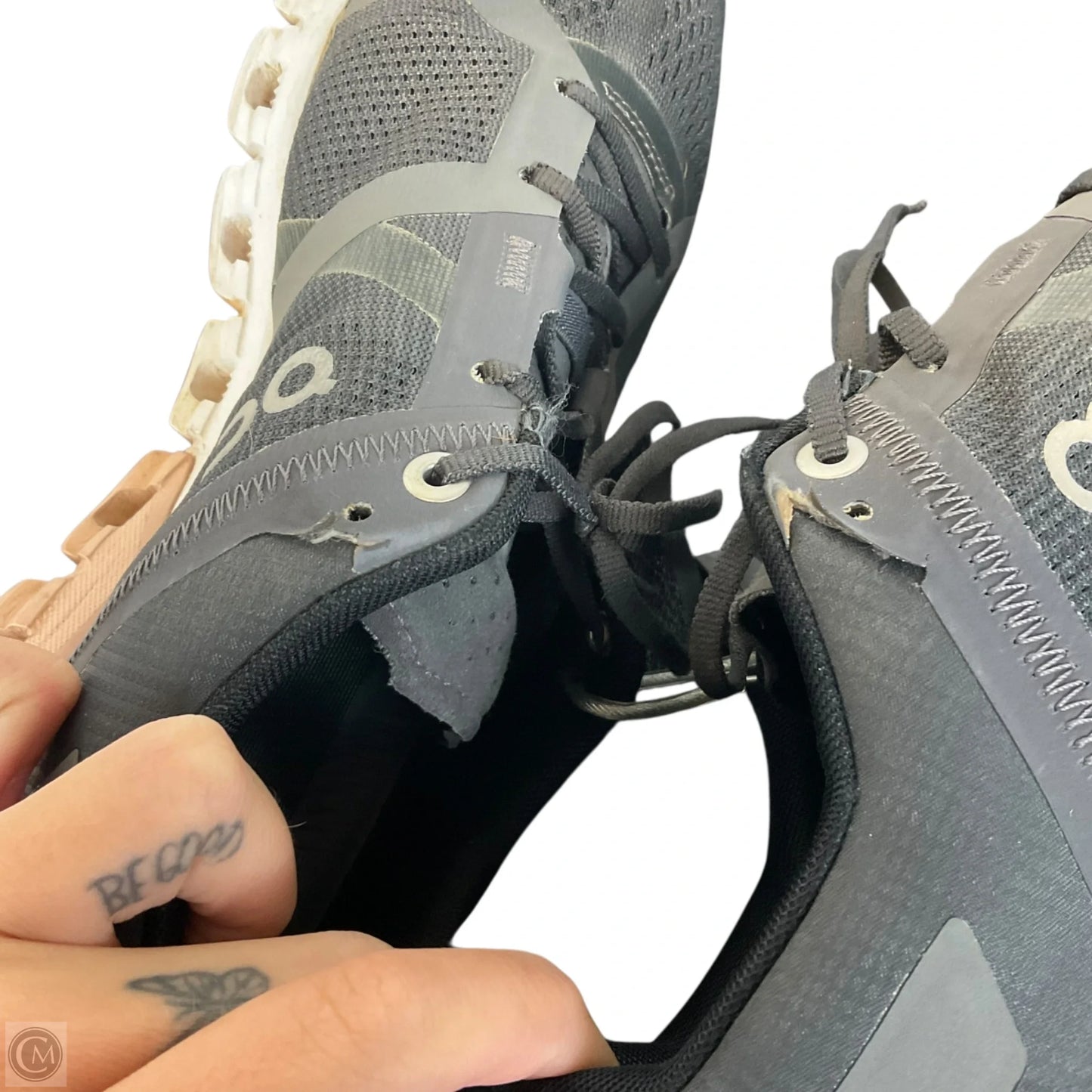 Shoes Athletic By On Cloud In Grey & Pink, Size: 7.5